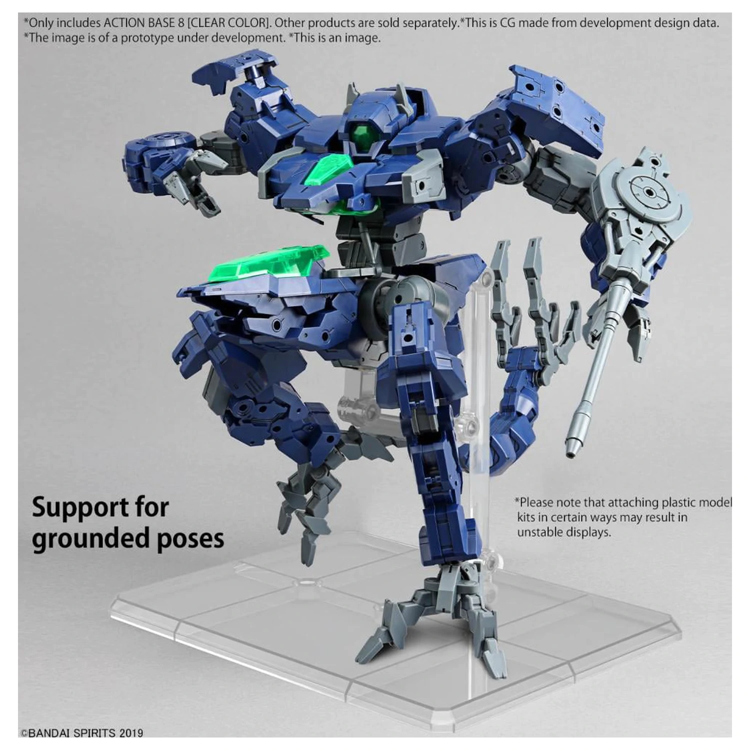 Gundam Akčná Základňa 8 (Priehľadná Farba) Model Kit produktová fotografia