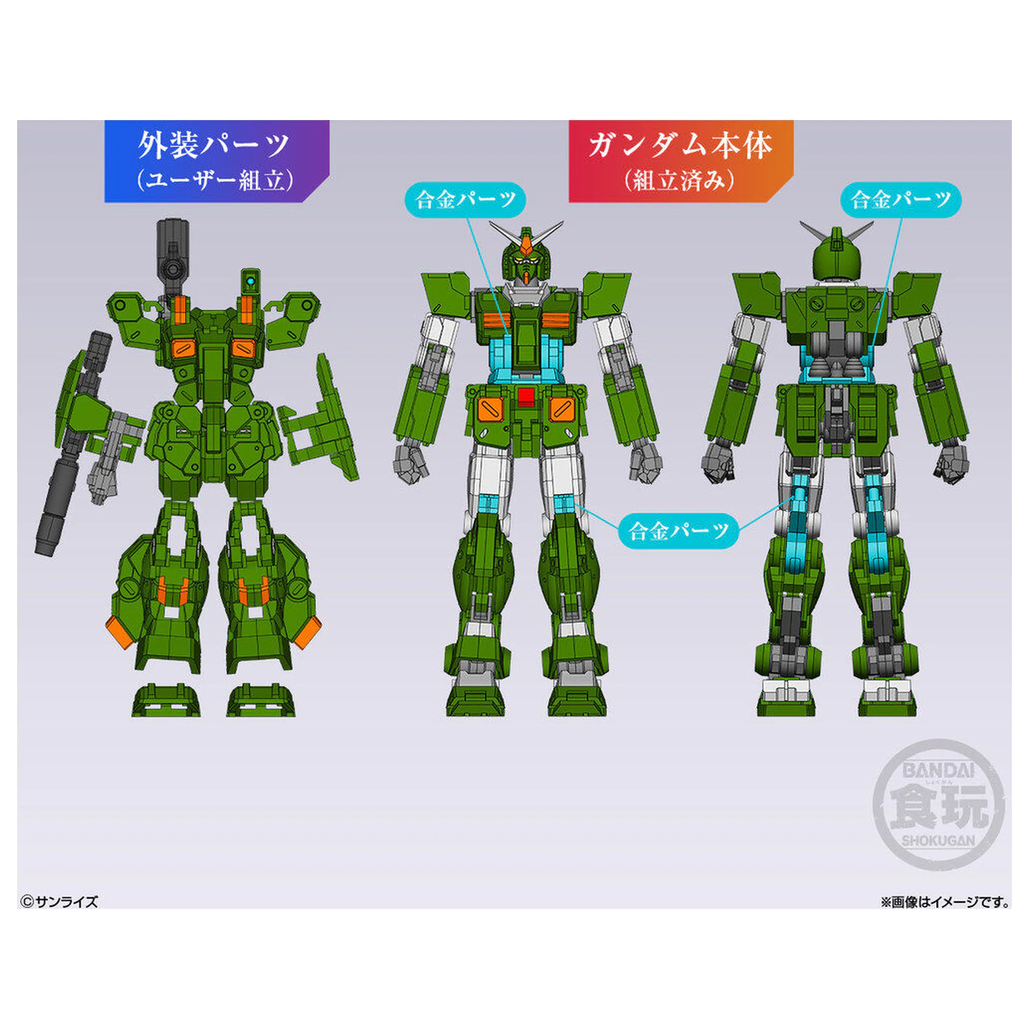 Gundam Artifact PRO Full Armor Gundam figúrka 10cm produktová fotografia