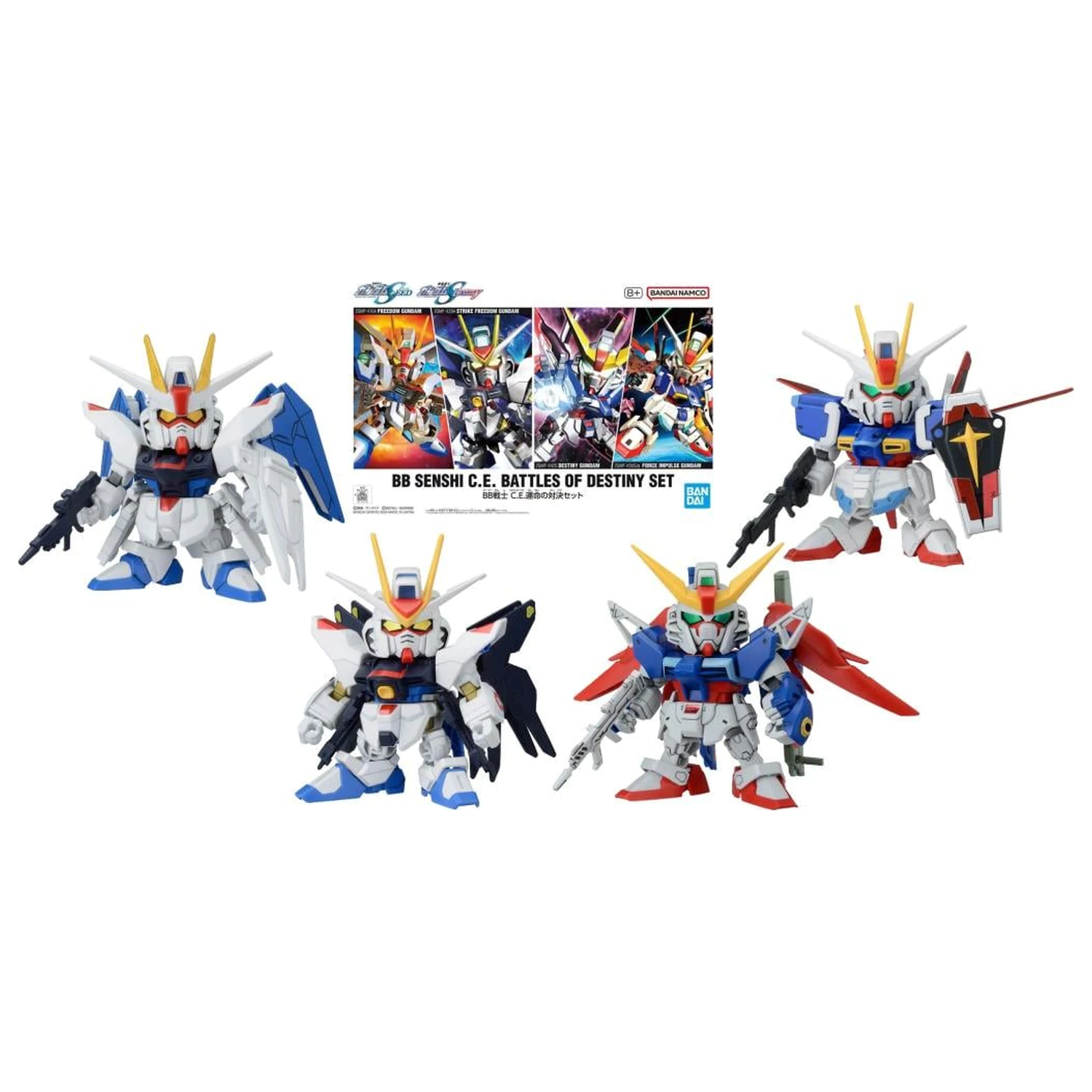 GUNDAM BB Senshi CE Battle of Destiny Set Model Súprava produktová fotografia