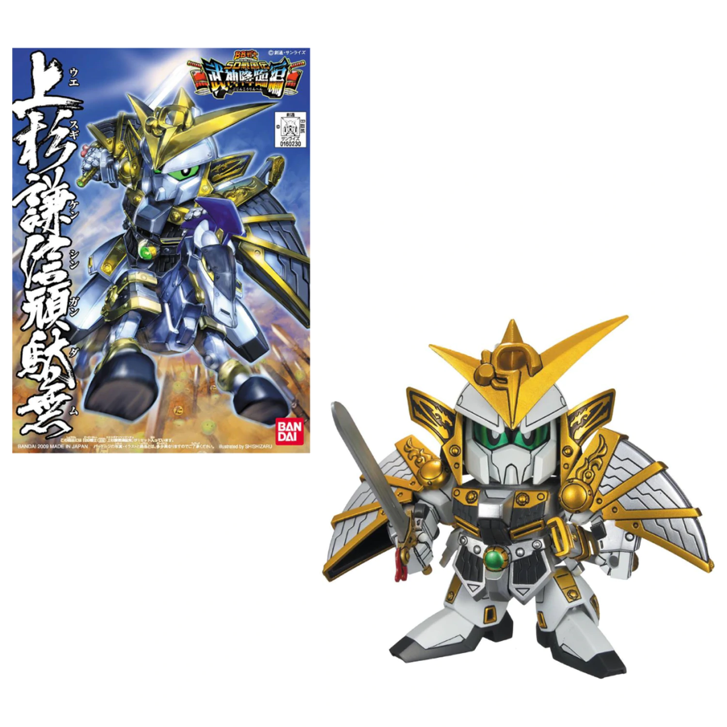 GUNDAM BB332 Uesugi Kenshin Model Stavebnica Gundam produktová fotografia