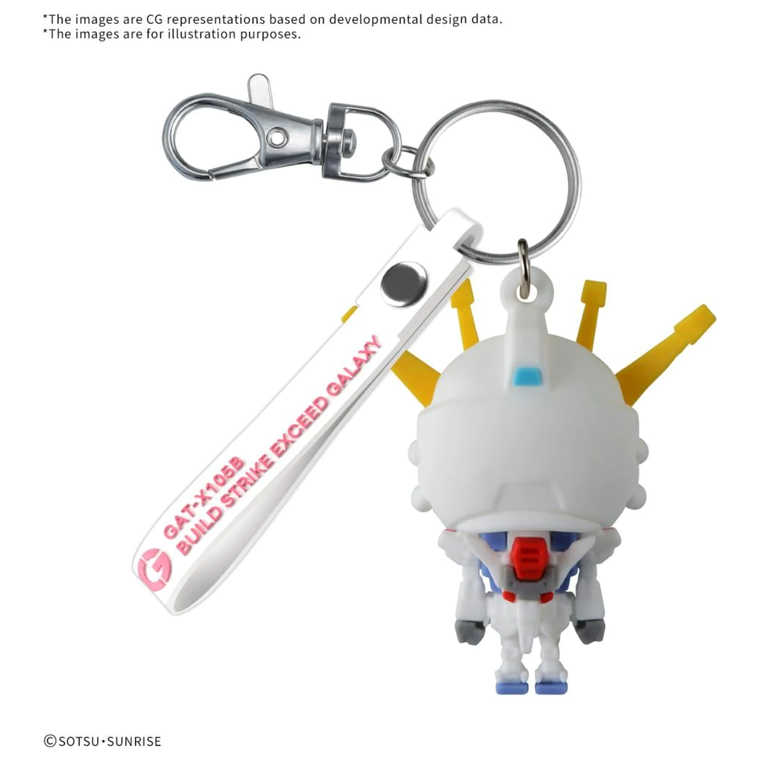 Gundam Build Stpla-kun 3D gumový prívesok na kľúče produktová fotografia