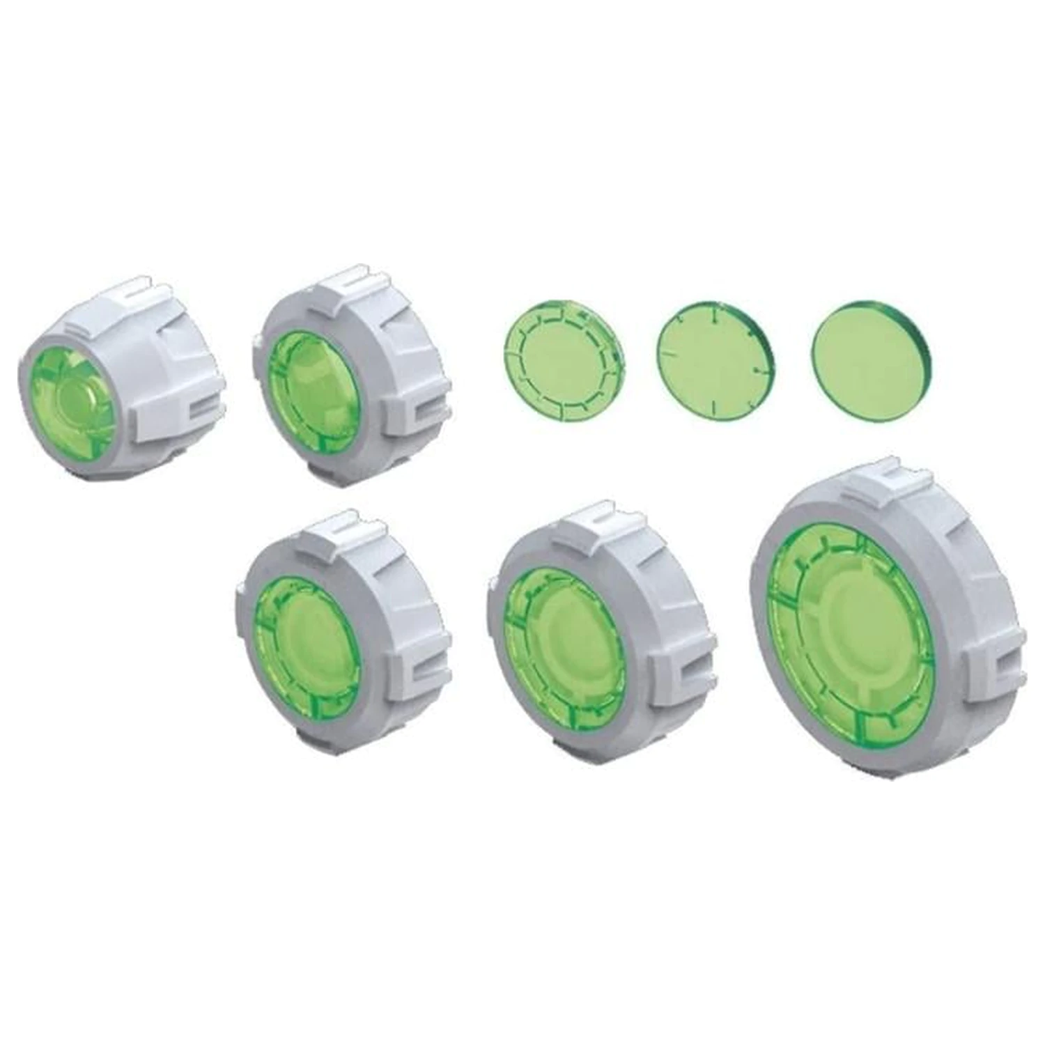 Gundam Builders Parts HD Sight Lens Green balíček príslušenstva k plastikovej stavebnici produktová fotografia