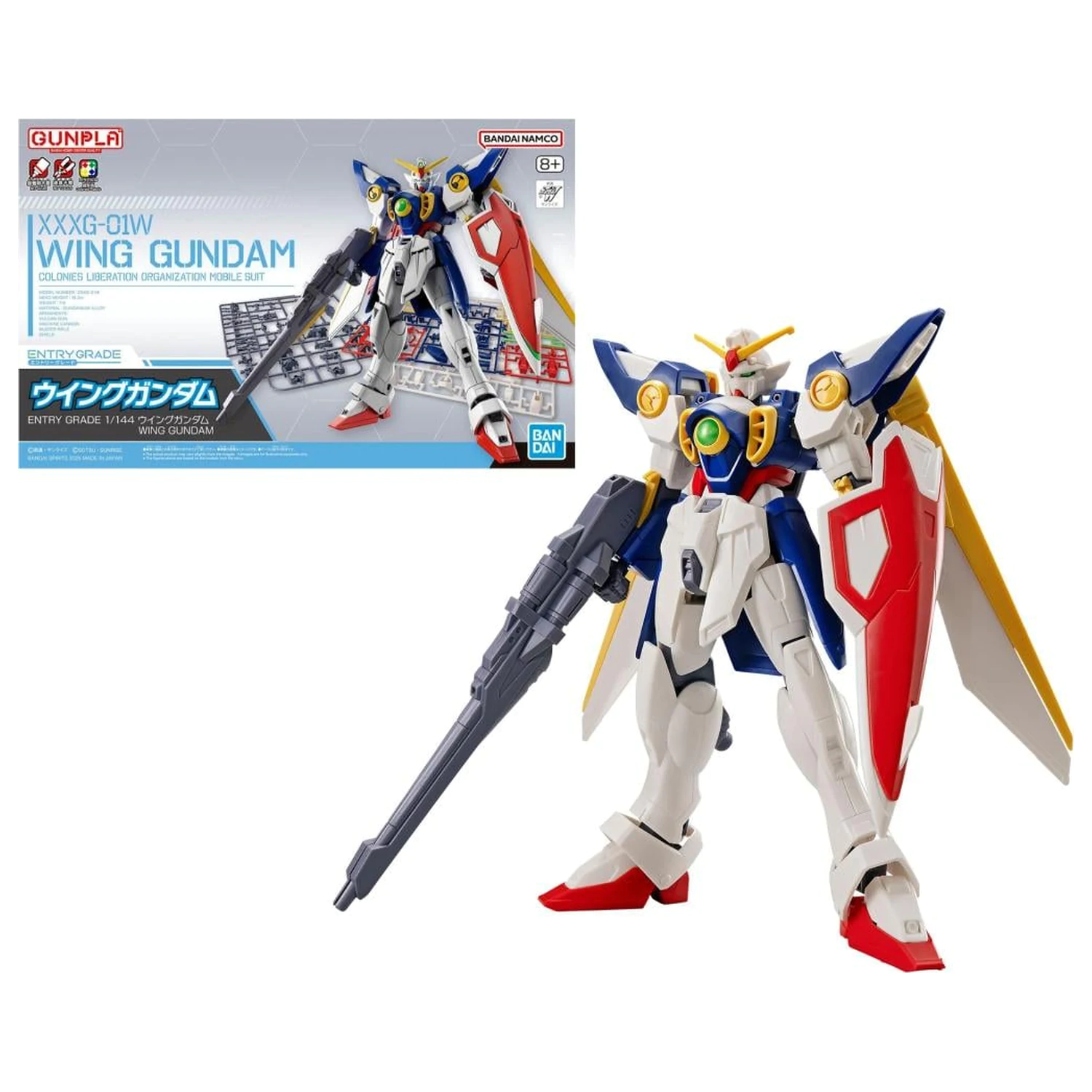 Gundam Entry Grade 1/144 Wing Gundam Model Súprava produktová fotografia