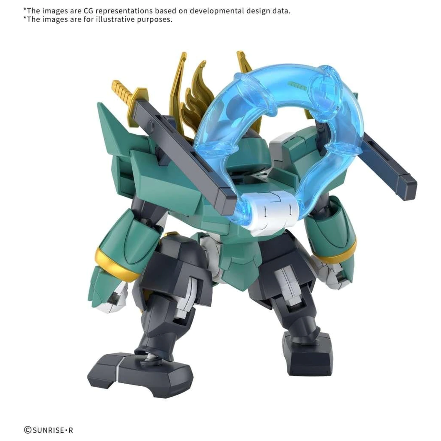 Gundam Fujinmaru modelová stavebnica produktová fotografia