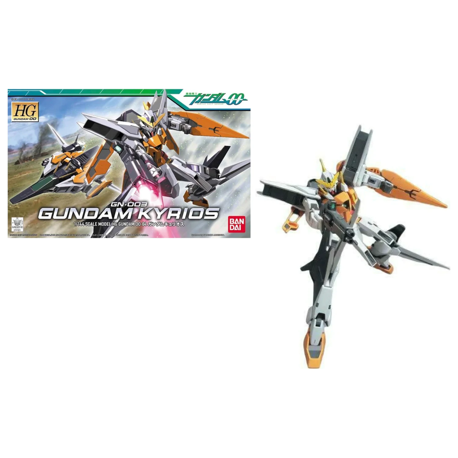 Gundam HG 1/144 00 GN-003 Gundam Kyrios model kit produktová fotografia