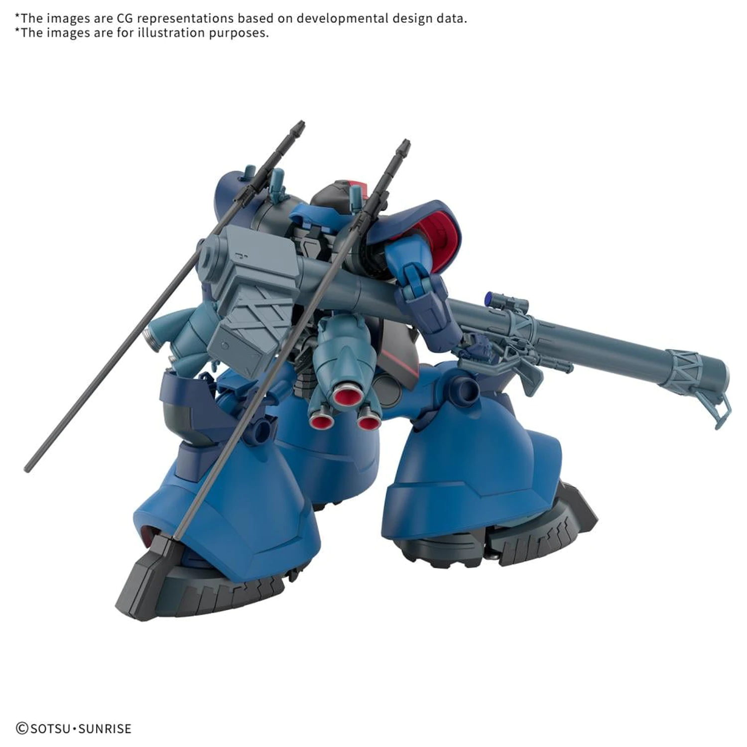 Gundam HG 1/144 Challia’s Rick Dom (GQ) Modelársky kit produktová fotografia
