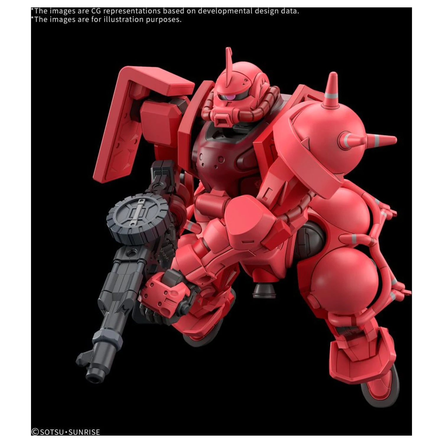 GUNDAM HG 1/144 Char's Zaku (GQ) Modelársky kit produktová fotografia