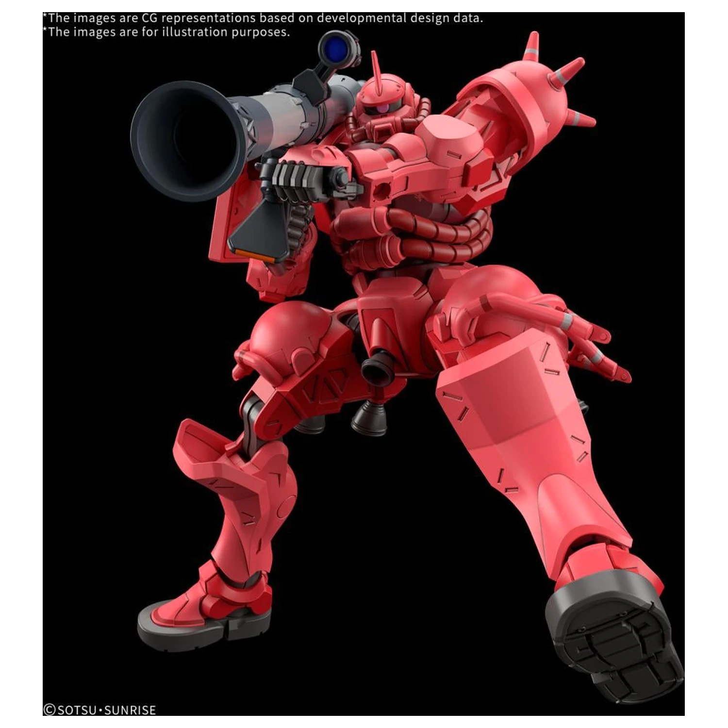 GUNDAM HG 1/144 Char's Zaku (GQ) Modelársky kit produktová fotografia