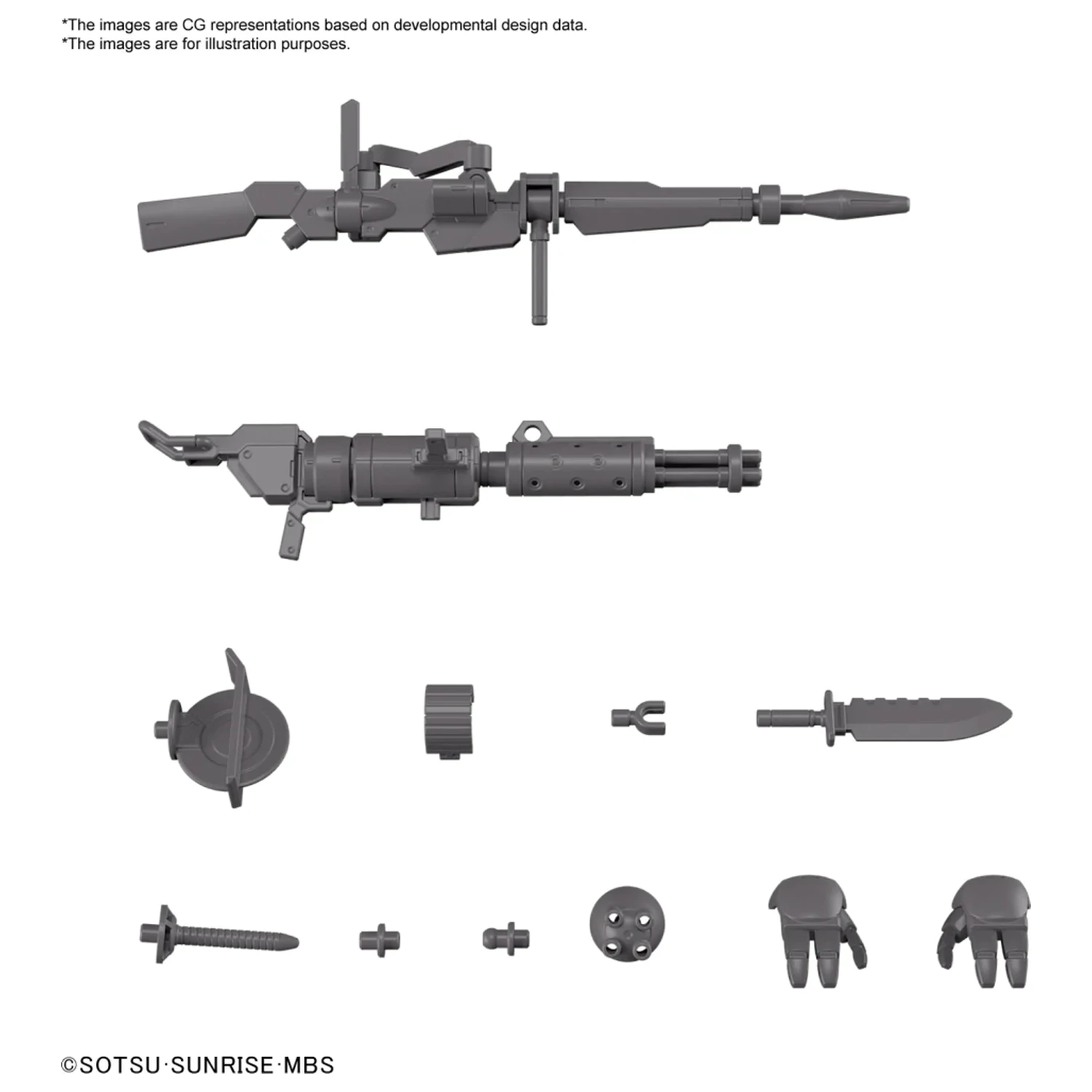 Gundam HG 1/144 Expansion Parts Set pre modelovú súpravu Demi Trainer produktová fotografia