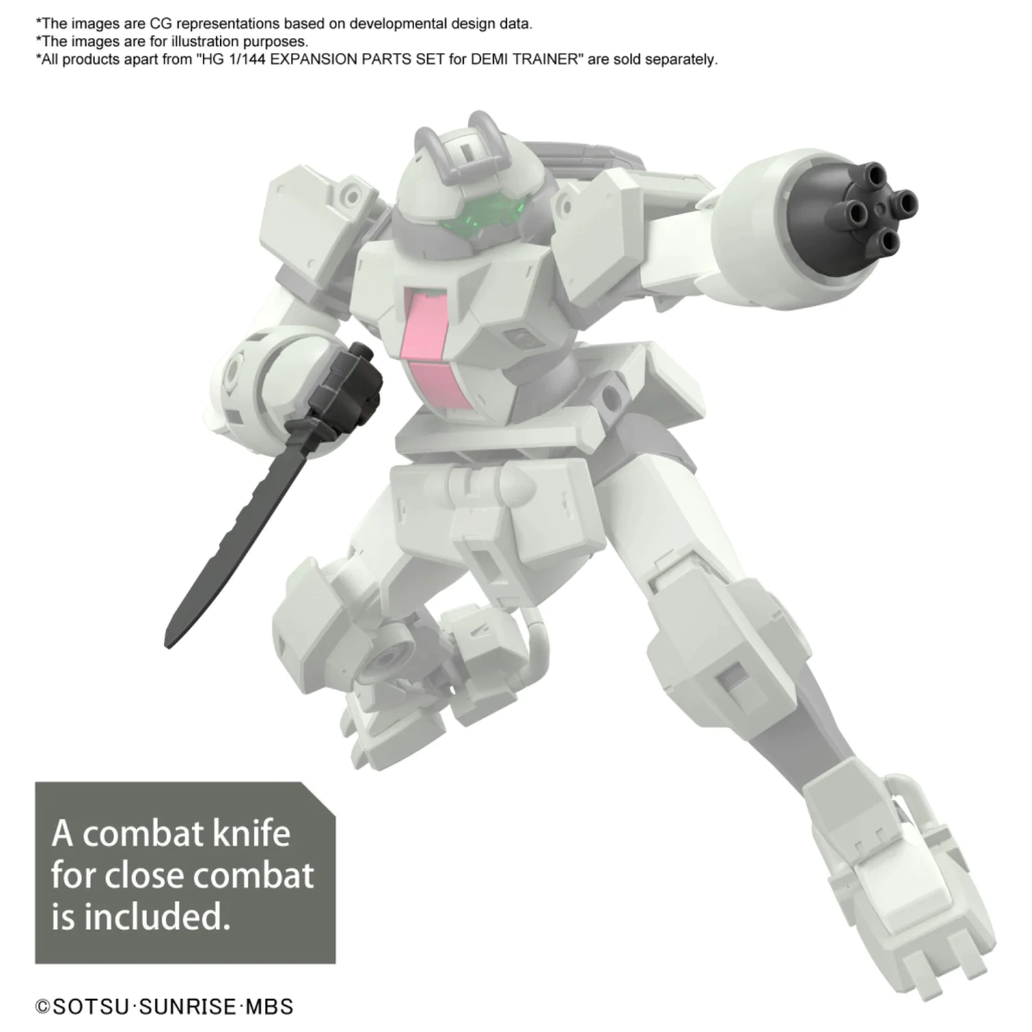 Gundam HG 1/144 Expansion Parts Set pre modelovú súpravu Demi Trainer produktová fotografia