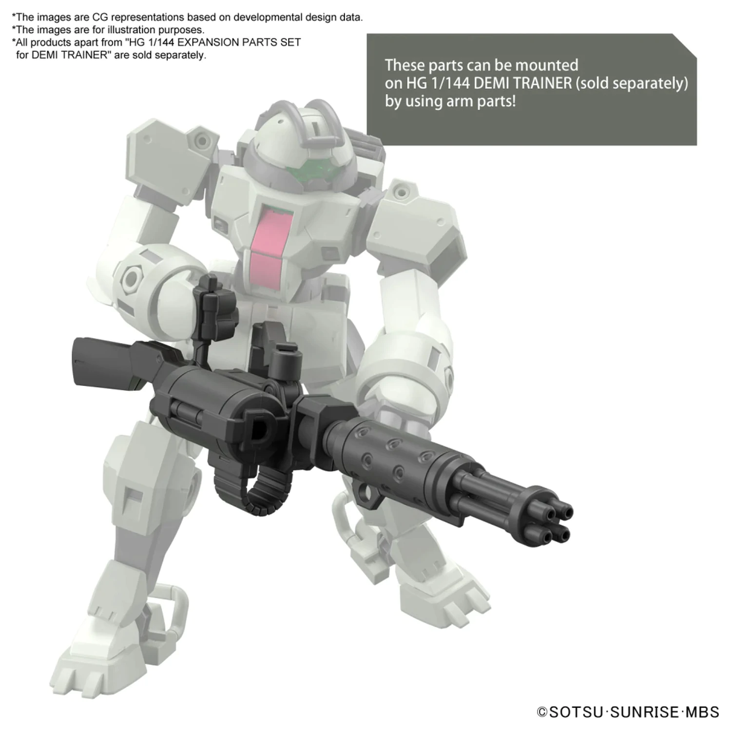 Gundam HG 1/144 Expansion Parts Set pre modelovú súpravu Demi Trainer produktová fotografia