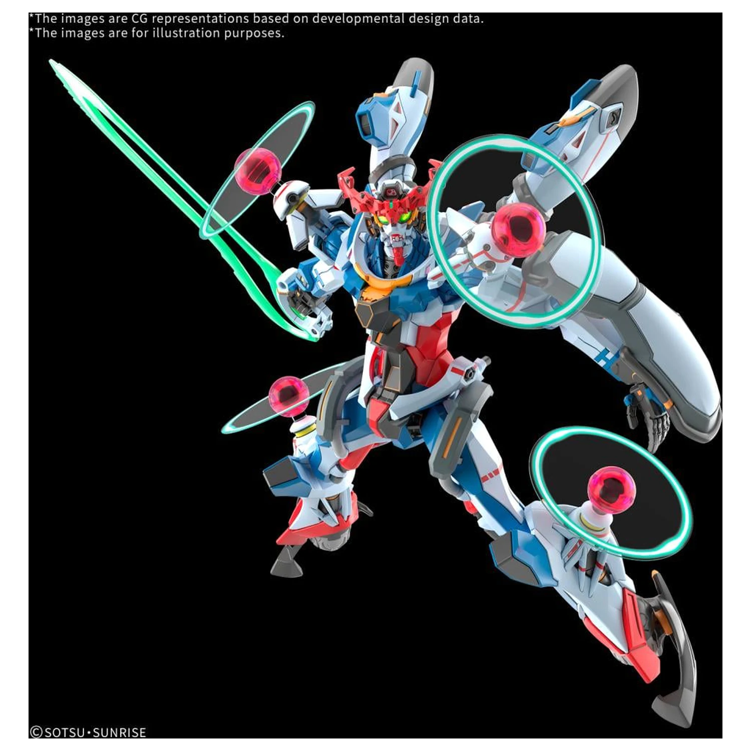 Gundam HG 1/144 GQuuuuuuX (Endymion Unit Awakened) modelová súprava produktová fotografia