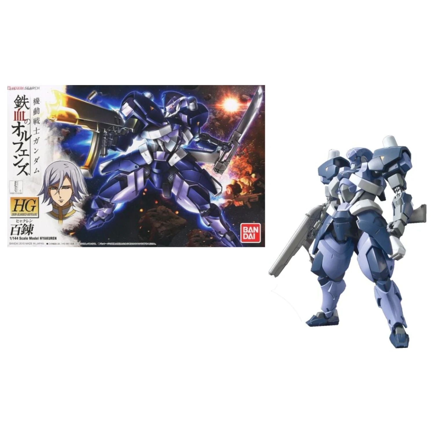 GUNDAM HG 1/144 Hyakuren modelová súprava produktová fotografia