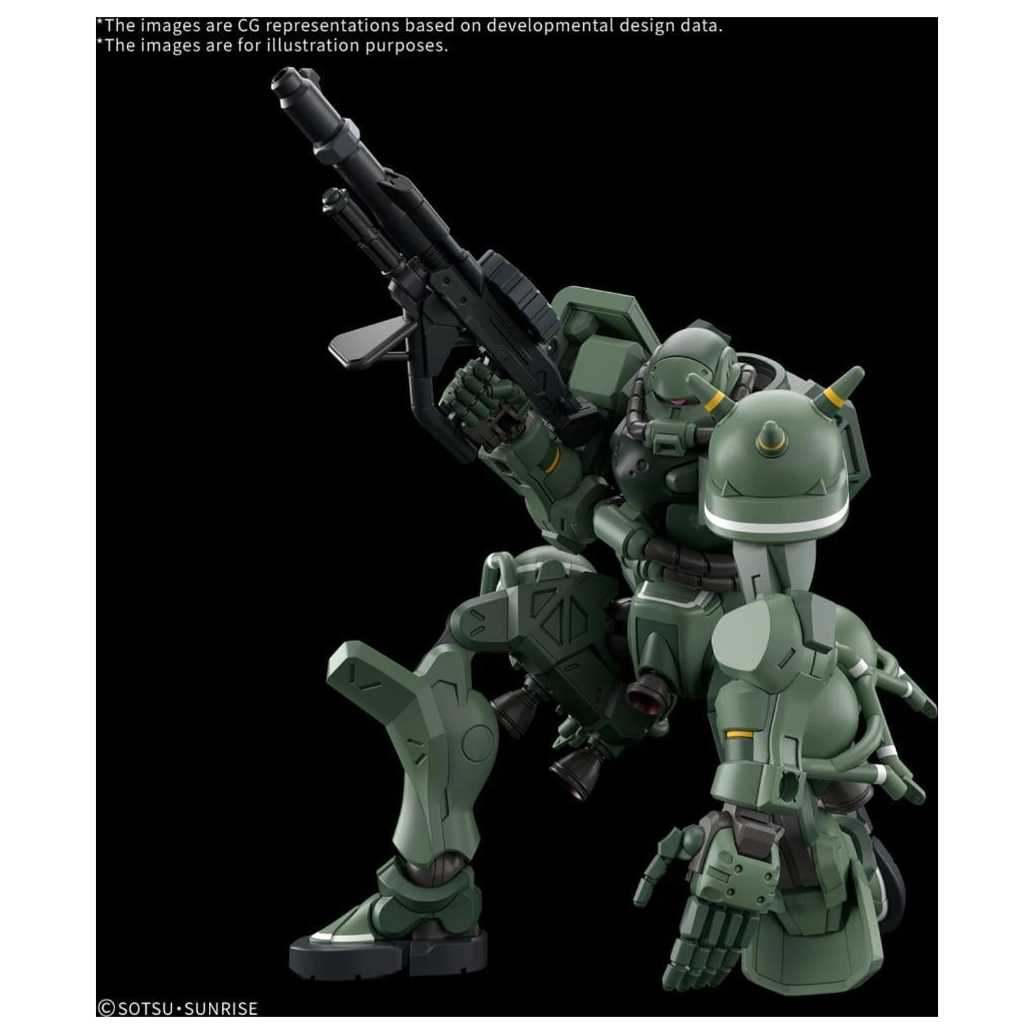 GUNDAM HG 1/144 Zaku (GQ) Model súprava produktová fotografia