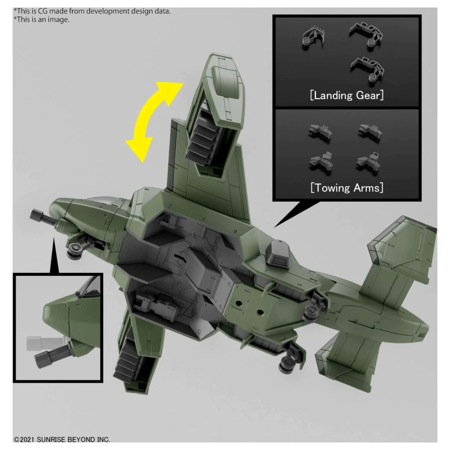 Gundam HG 1/72 V-33 Stork Carrier Model Kit produktová fotografia