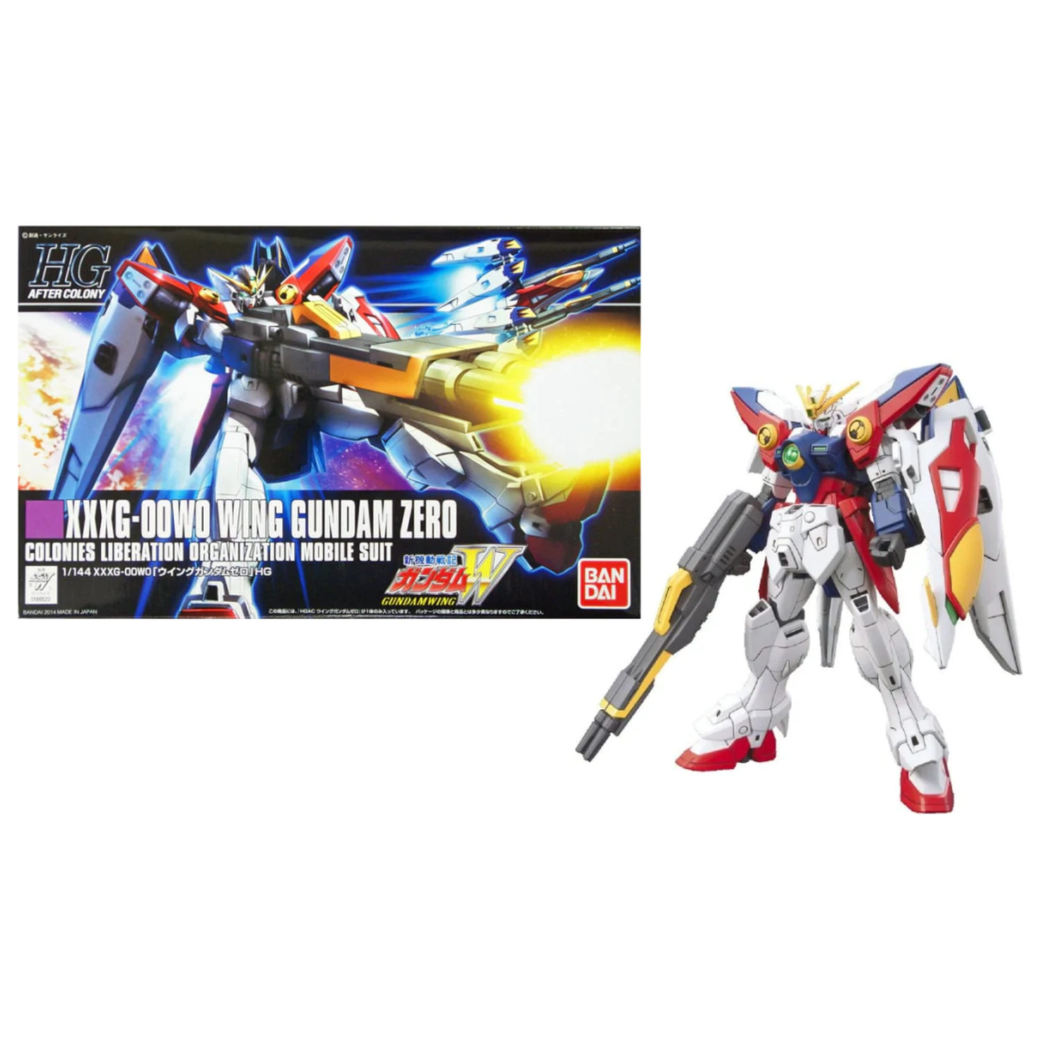 GUNDAM HGAC Wing Gundam Zero model stavebnica produktová fotografia