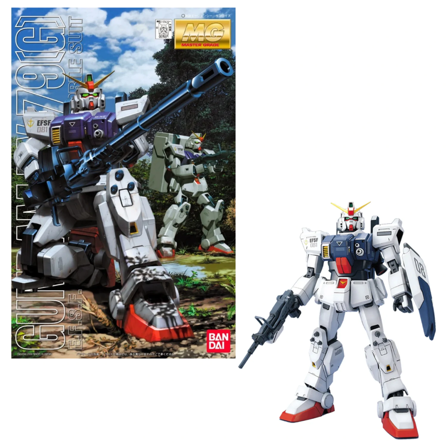 Gundam MG 1/100 Gundam RX-79(G) modelová stavebnica produktová fotografia