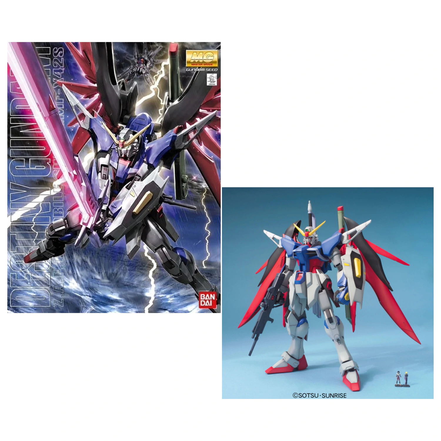 Gundam MG Destiny Gundam 1/100 model stavebnica produktová fotografia