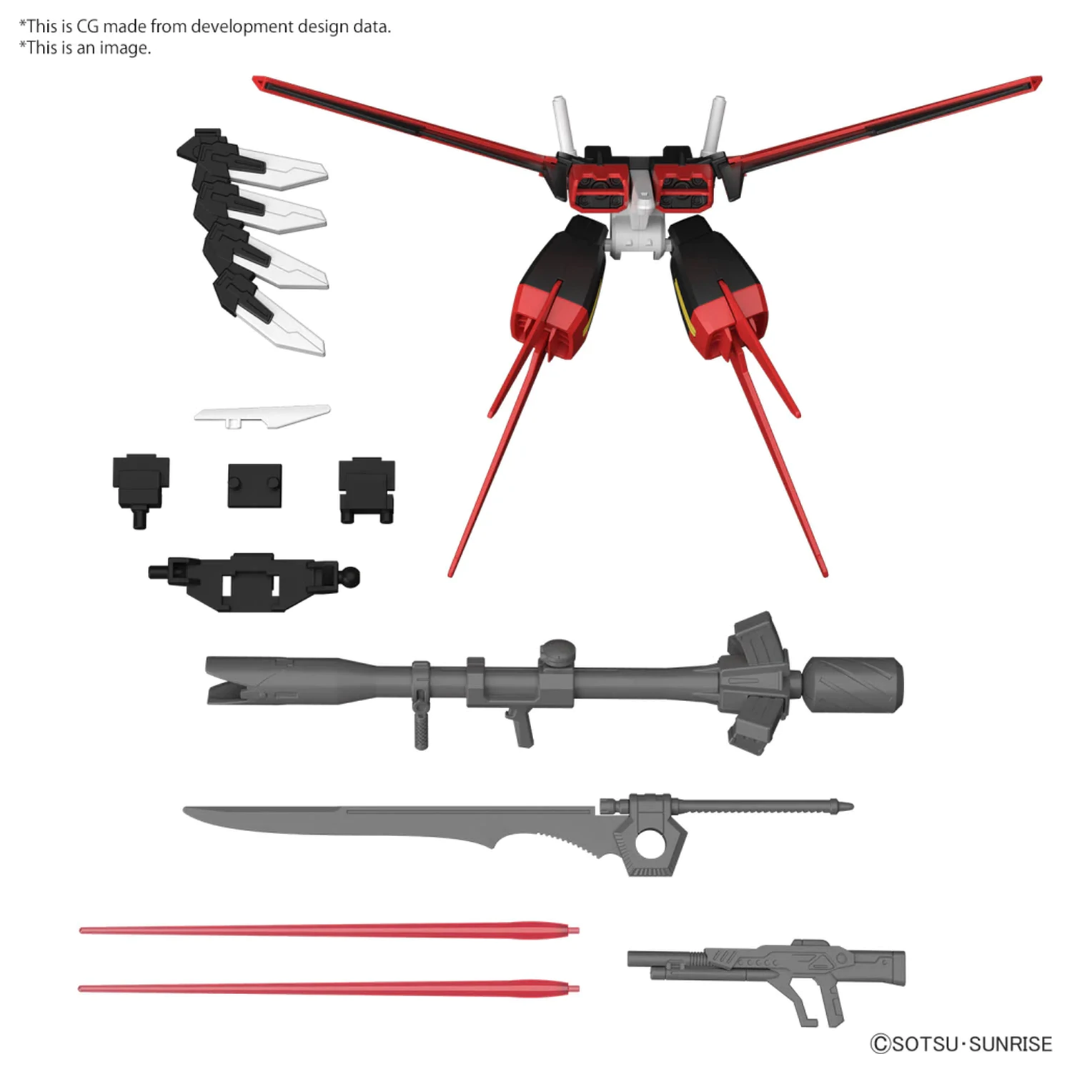 GUNDAM Option Parts Set Gunpla 01 (Aile Striker) model kit produktová fotografia