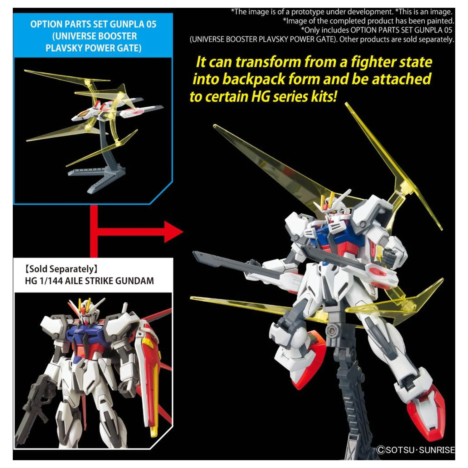 Gundam Option Parts Set Gunpla 05 (Universe Booster) Model Kit produktová fotografia