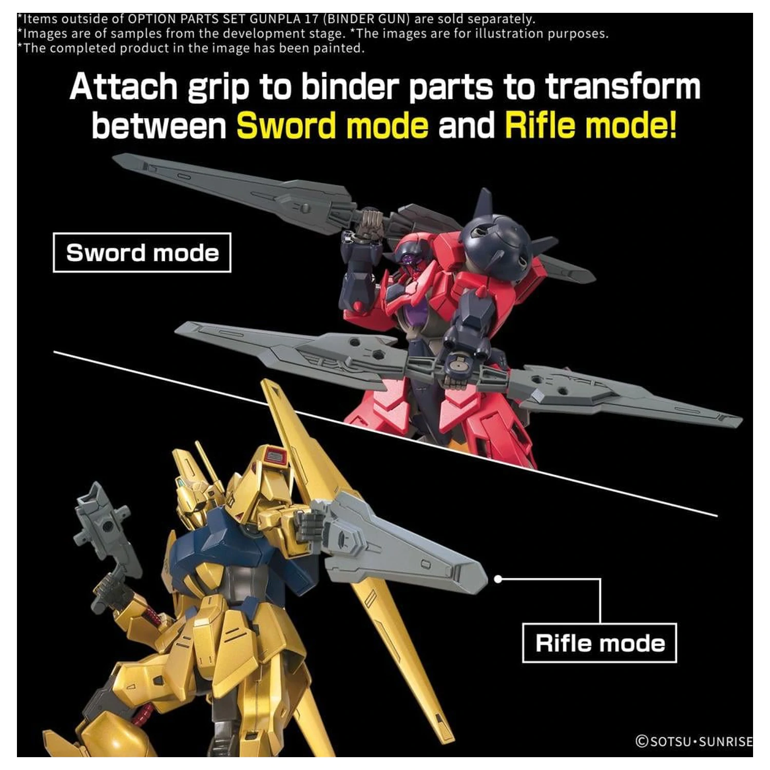 Gundam Option Parts Set Gunpla 17 (Binder Gun) Model Kit produktová fotografia
