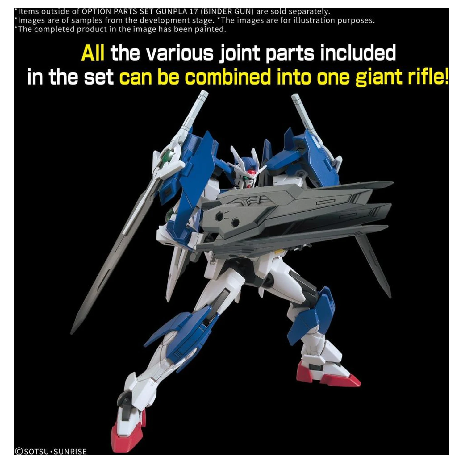 Gundam Option Parts Set Gunpla 17 (Binder Gun) Model Kit produktová fotografia