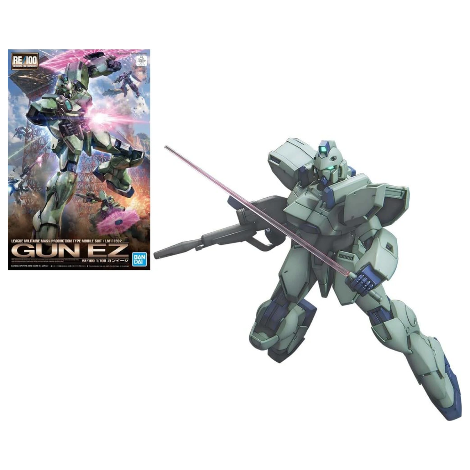 Gundam RE/100 1/100 Gun-EZ Plastikový model produktová fotografia