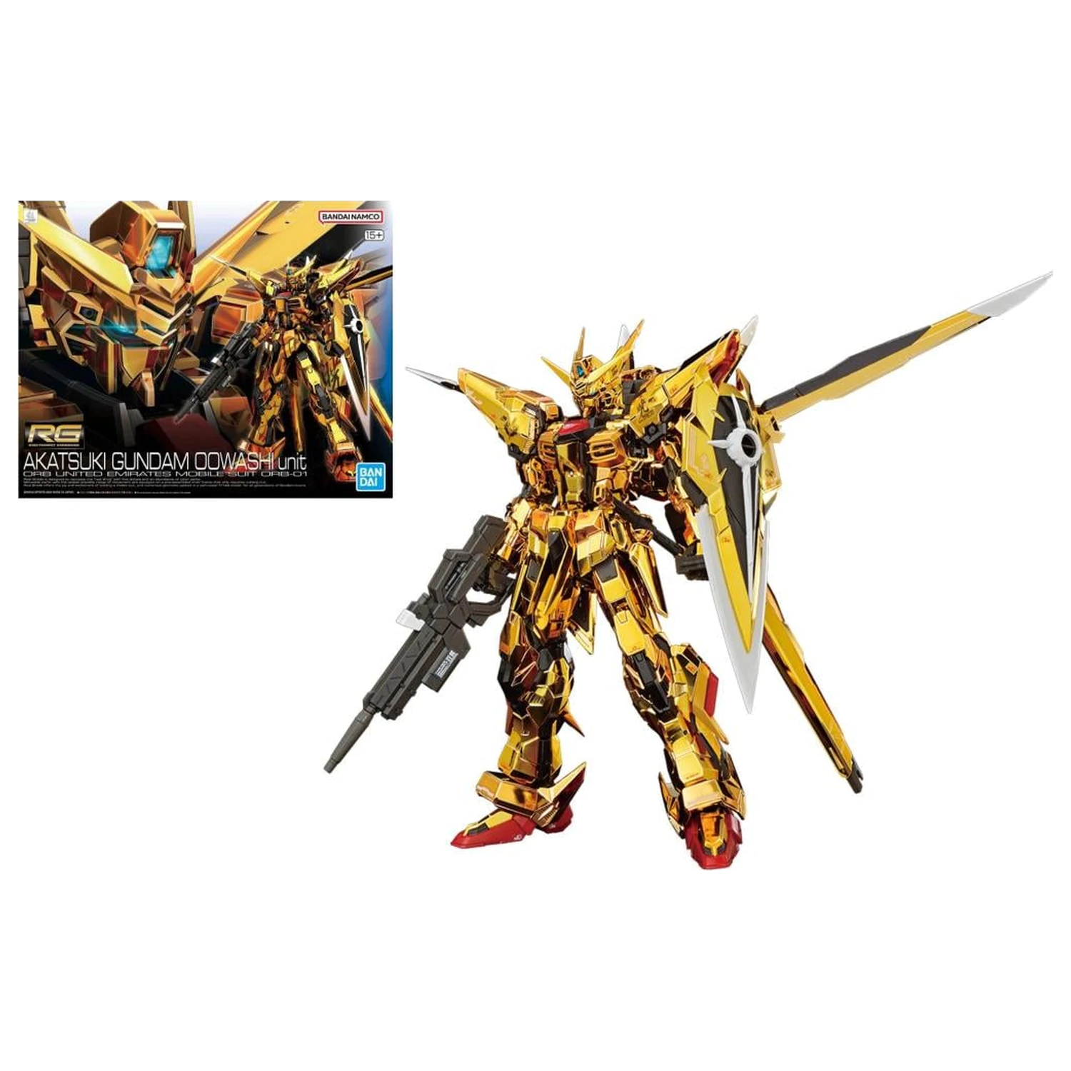 Gundam RG 1/144 Akatsuki Gundam Oowashi Unit stavebnica modelu produktová fotografia