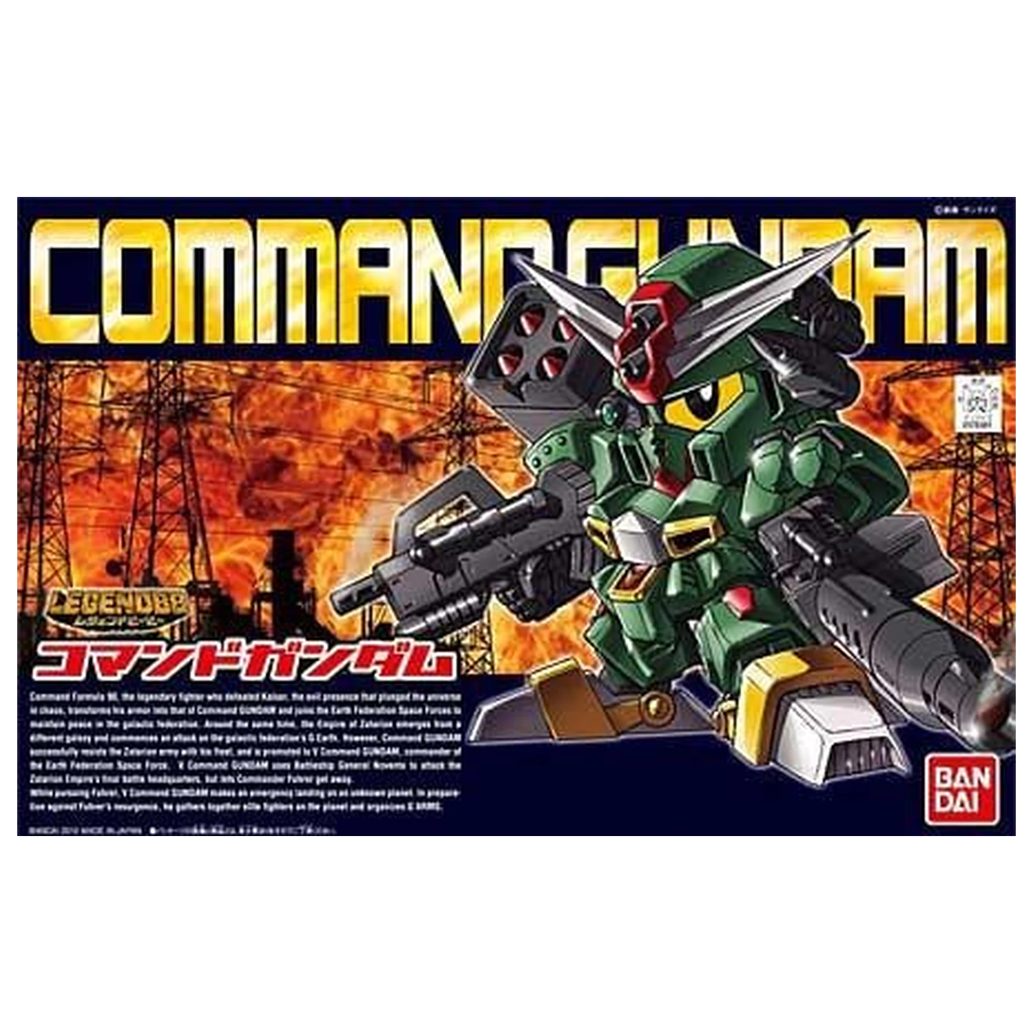 GUNDAM SD BB370 LegendBB Command Gundam Model Kit 8 cm produktová fotografia