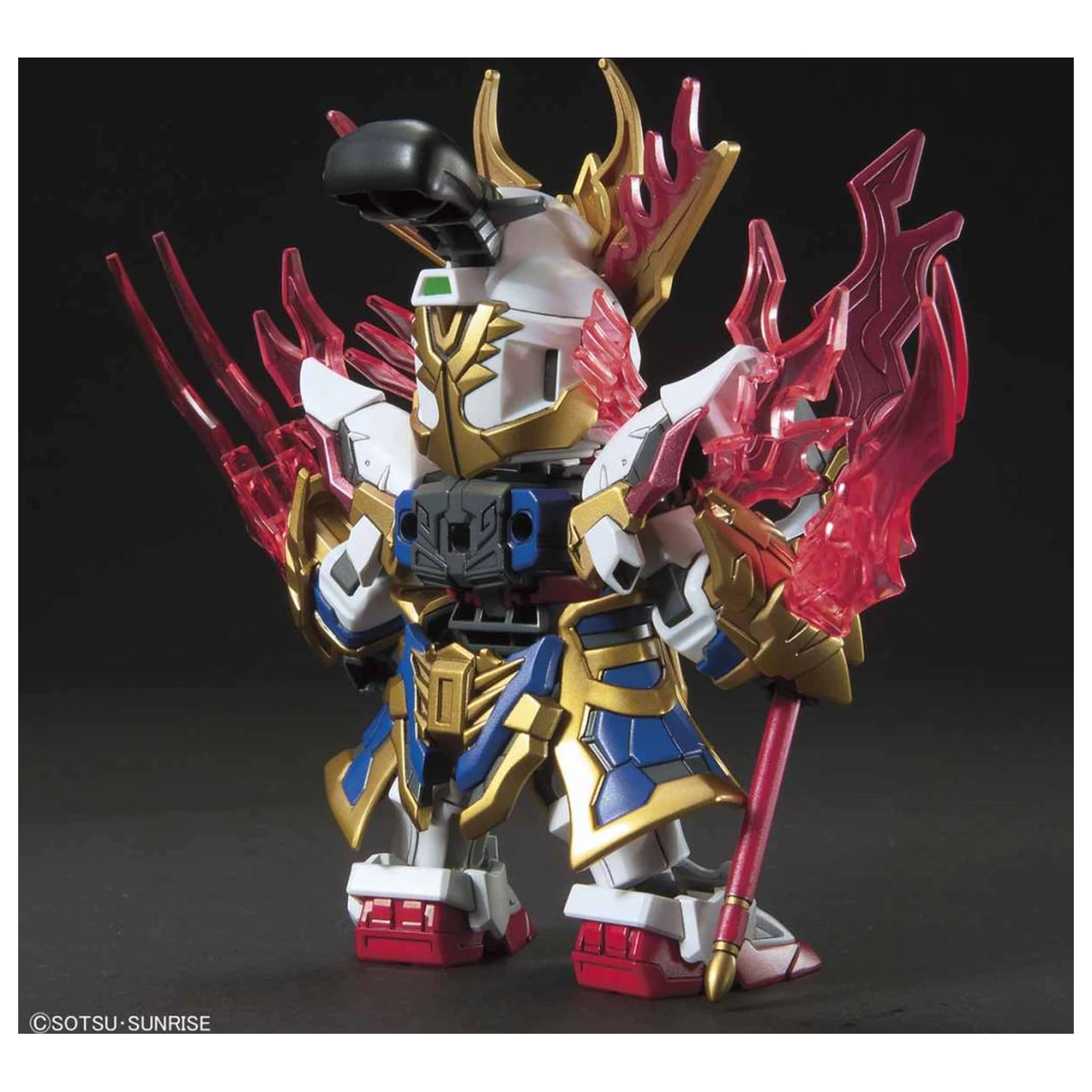 GUNDAM SD Sangoku Soketsuden Zhang Fei God Gundam modelová stavebnica produktová fotografia