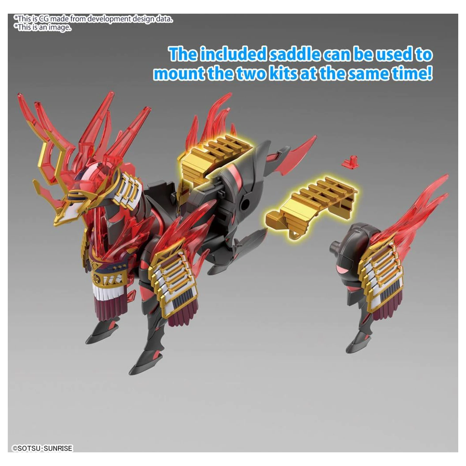 Gundam SDW Heroes Nobunaga's War Horse Model Kit produktová fotografia