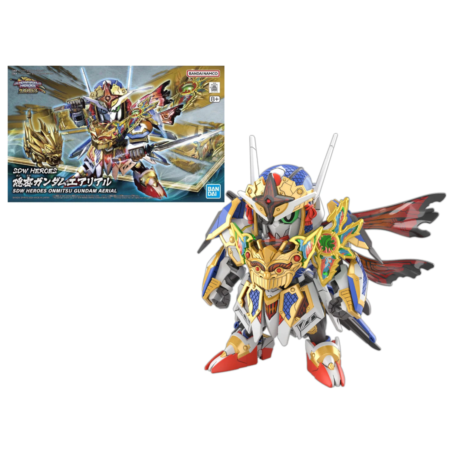 GUNDAM SDW Heroes Onmitsu Gundam Aerial model súprava produktová fotografia