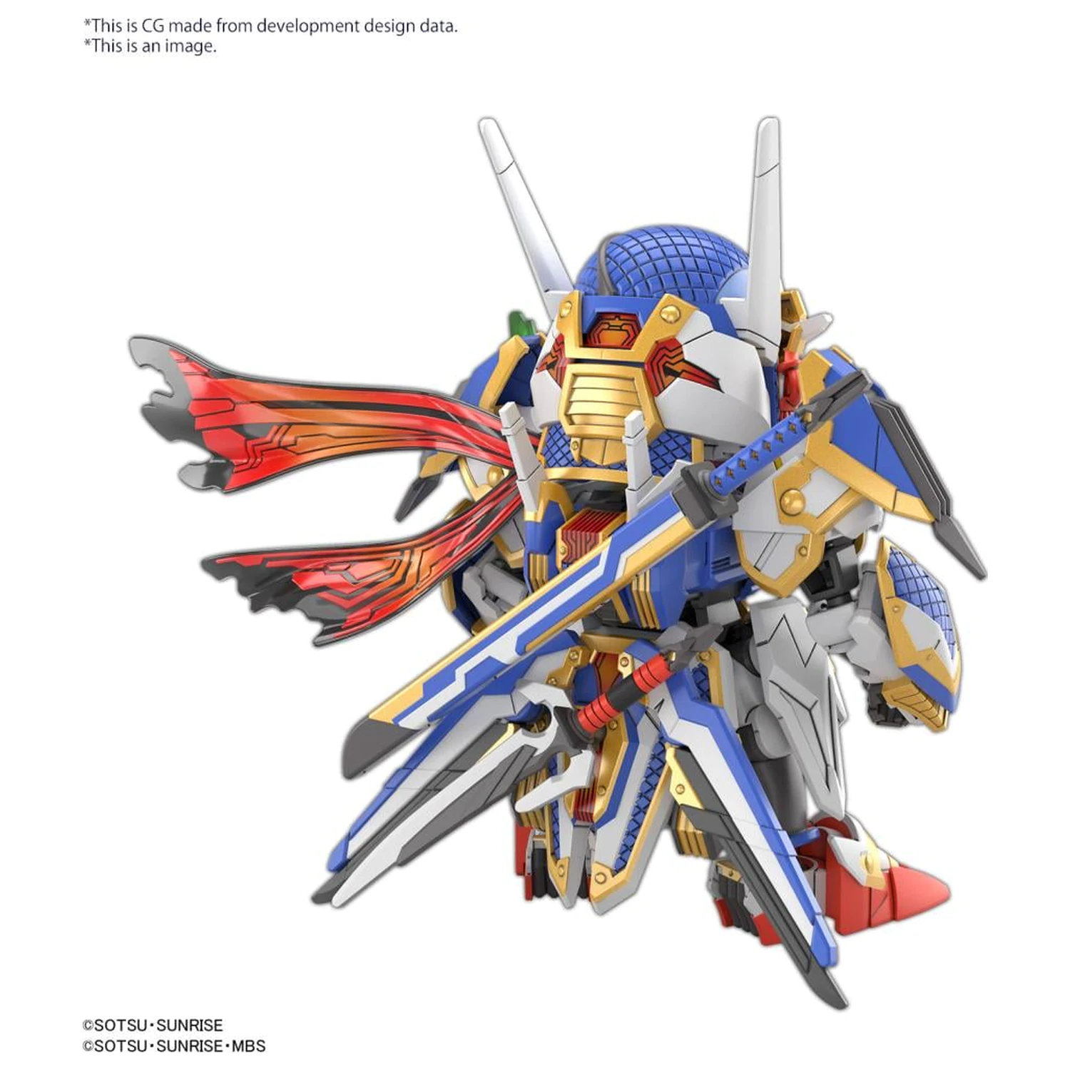 GUNDAM SDW Heroes Onmitsu Gundam Aerial model súprava produktová fotografia