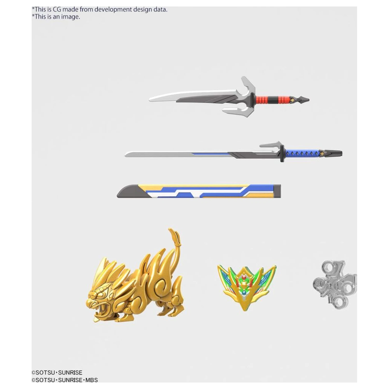 GUNDAM SDW Heroes Onmitsu Gundam Aerial model súprava produktová fotografia