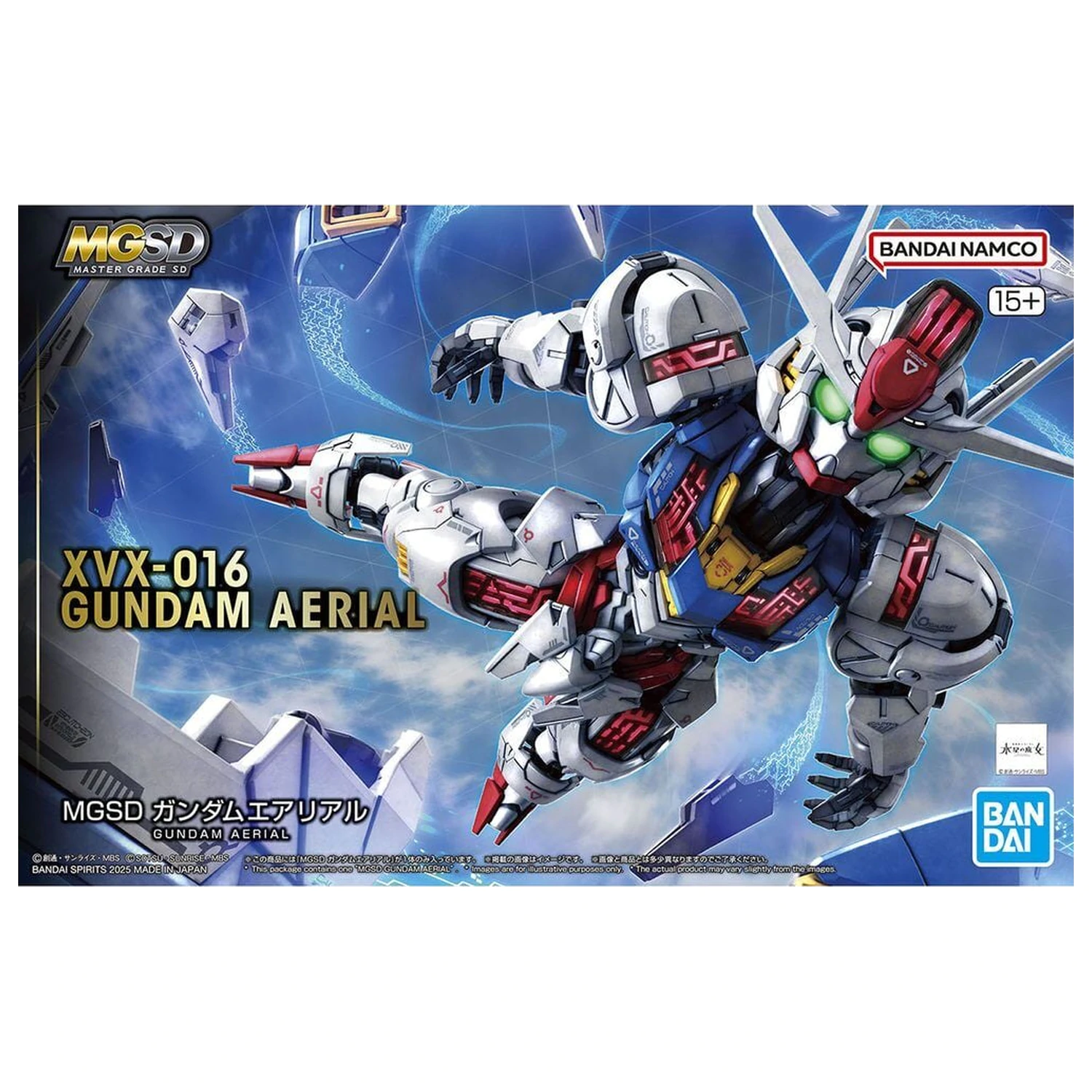 Gundam The Witch from Mercury XVX-016 Gundam Aerial Mobile Suit model stavebnice MGSD produktová fotografia