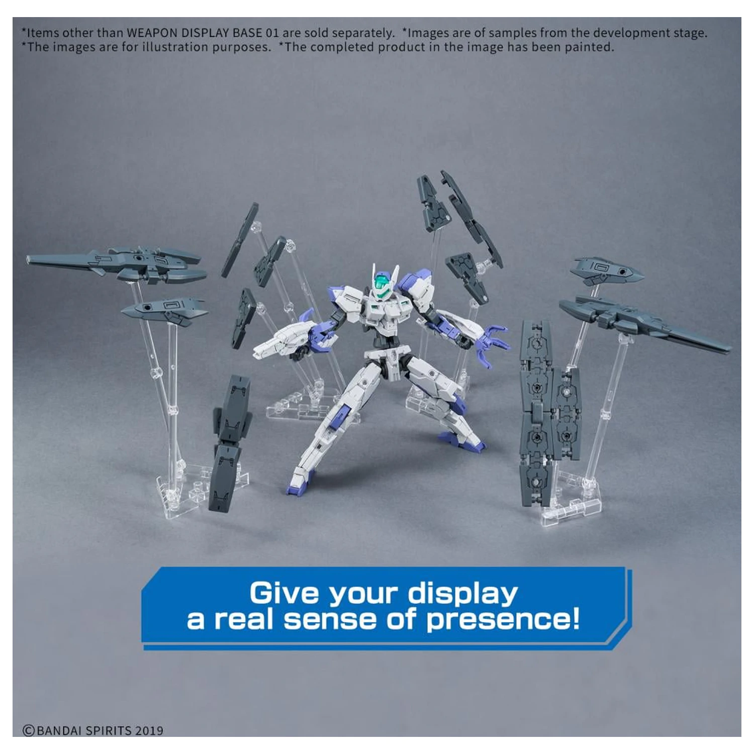 Gundam Weapon Display Base 01 modelová súprava produktová fotografia