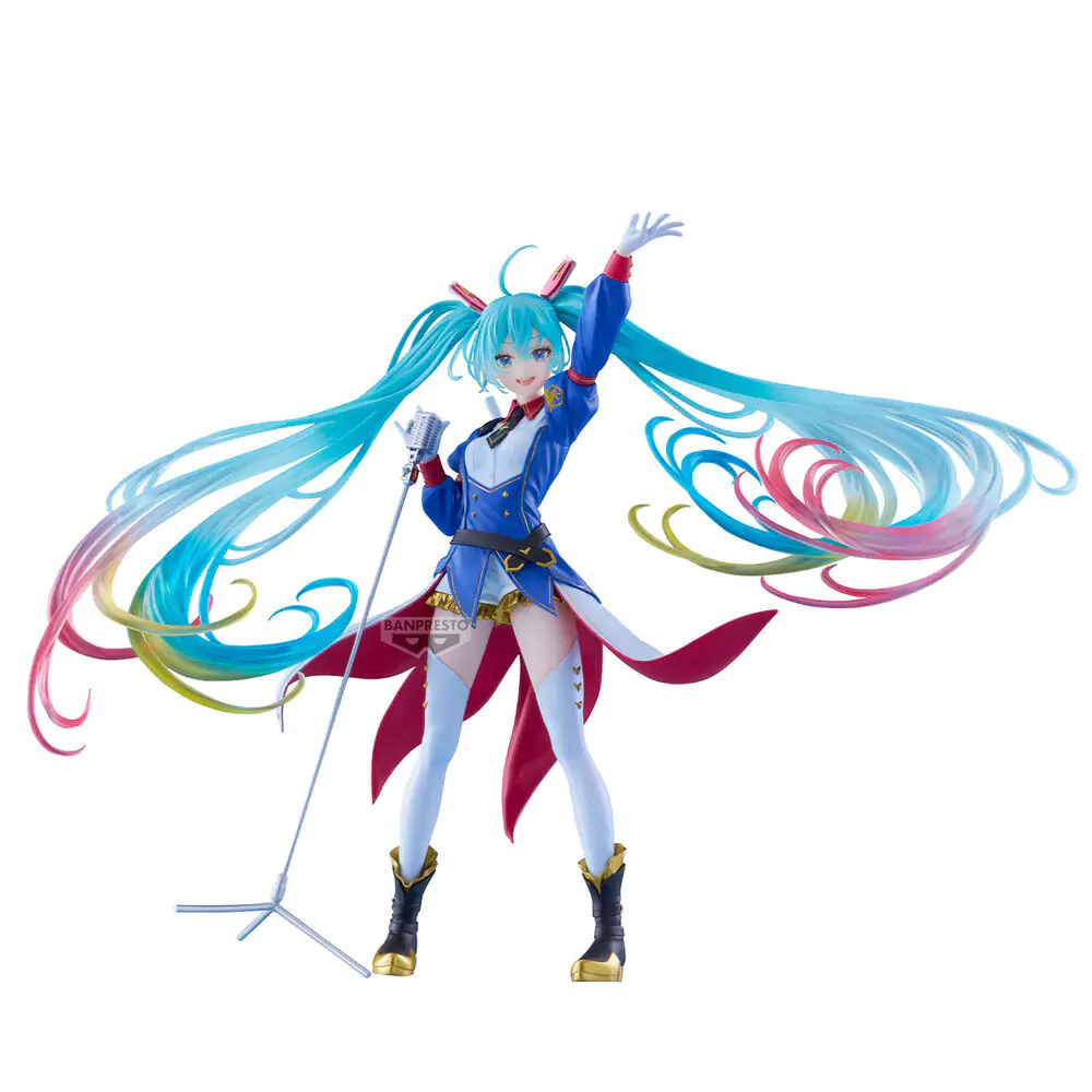 Gundam x Hatsune Miku 45th Anniversary Gundam Collaboration Banpresto Evolve figúrka 21cm produktová fotografia