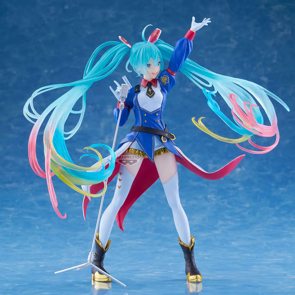 Gundam x Hatsune Miku 45th Anniversary Gundam Collaboration Banpresto Evolve figúrka 21cm produktová fotografia