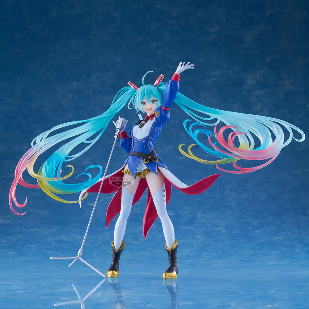 Gundam x Hatsune Miku 45th Anniversary Gundam Collaboration Banpresto Evolve figúrka 21cm produktová fotografia