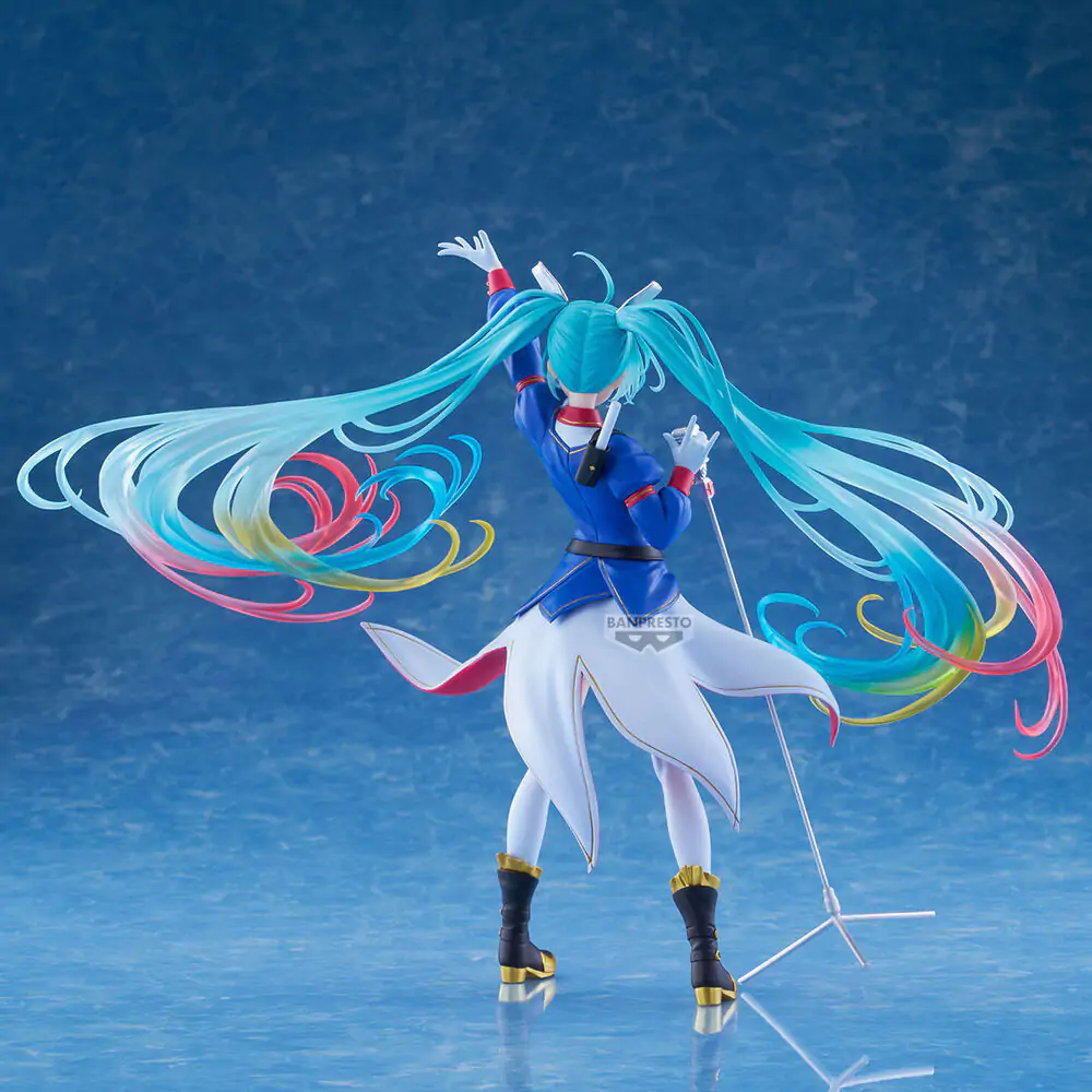 Gundam x Hatsune Miku 45th Anniversary Gundam Collaboration Banpresto Evolve figúrka 21cm produktová fotografia