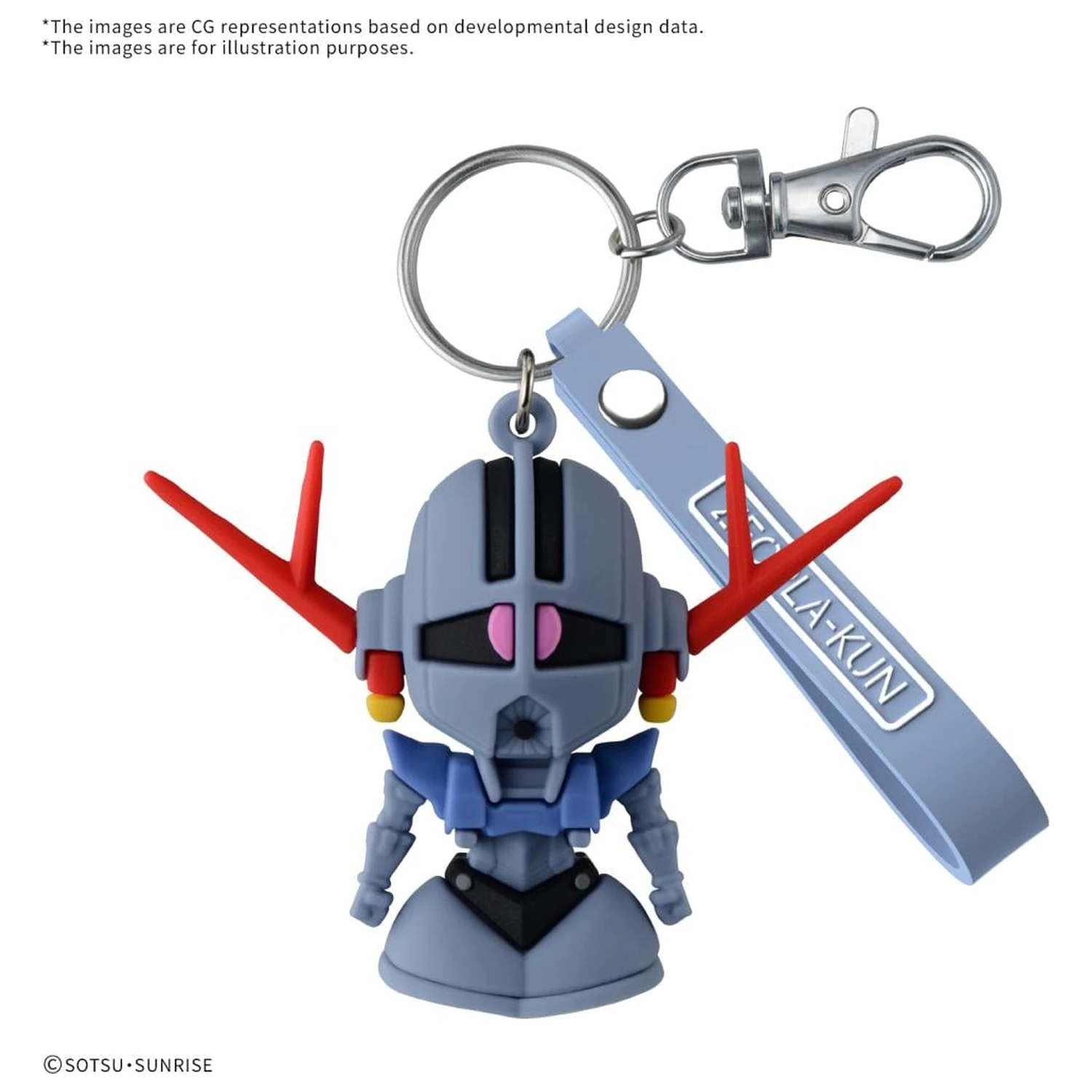 Gundam Zeopla-Kun 3D gumový prívesok na kľúče/kľúčenka produktová fotografia