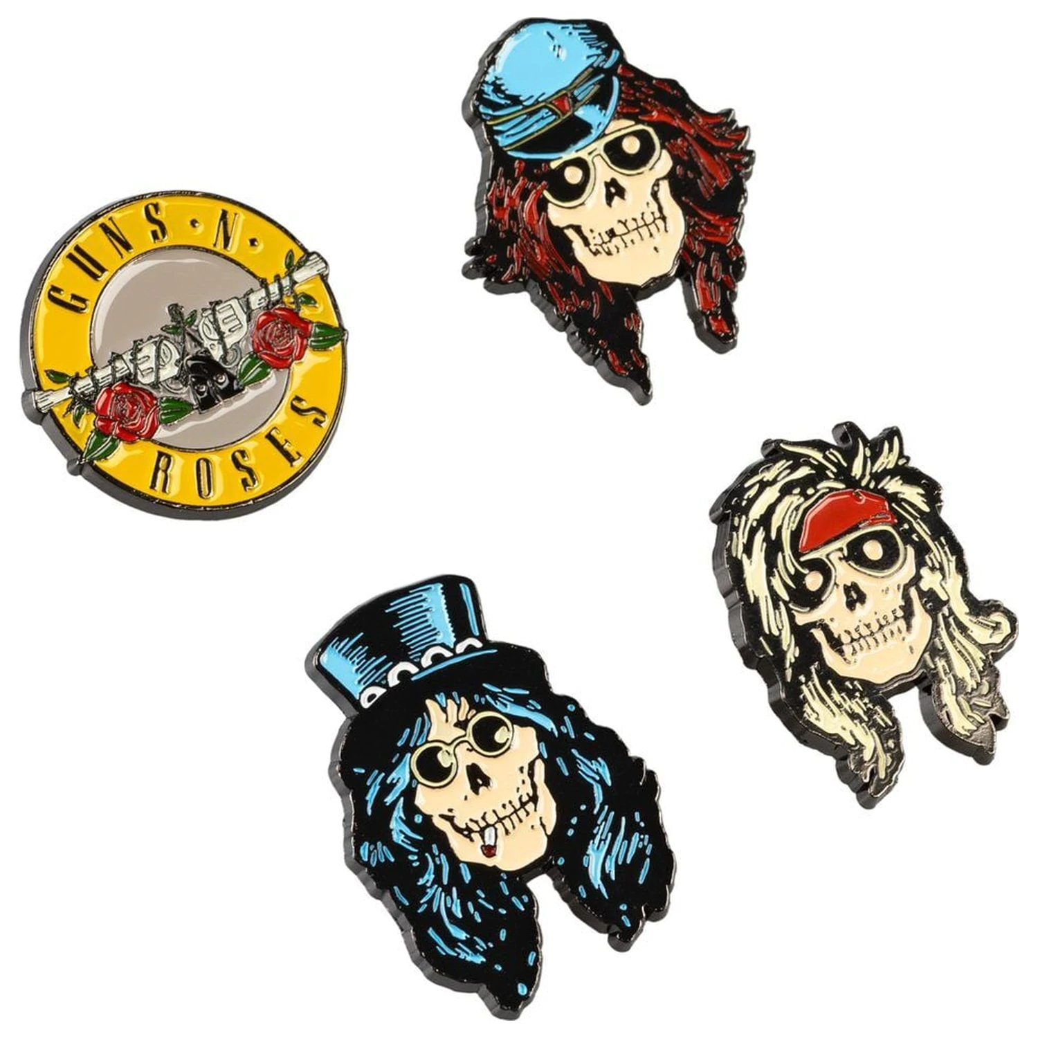 Guns N Roses súprava 4 odznakov produktová fotografia