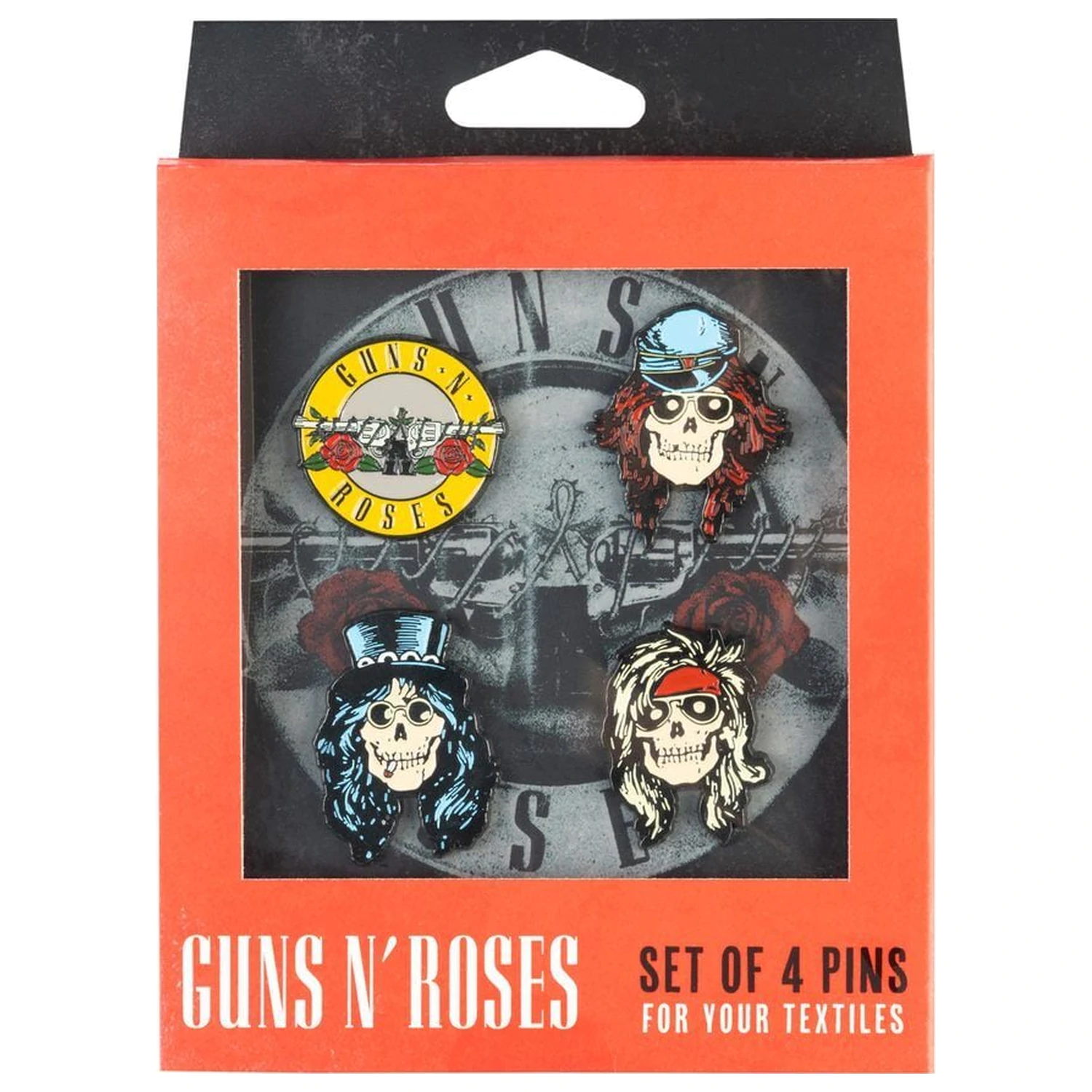 Guns N Roses súprava 4 odznakov produktová fotografia