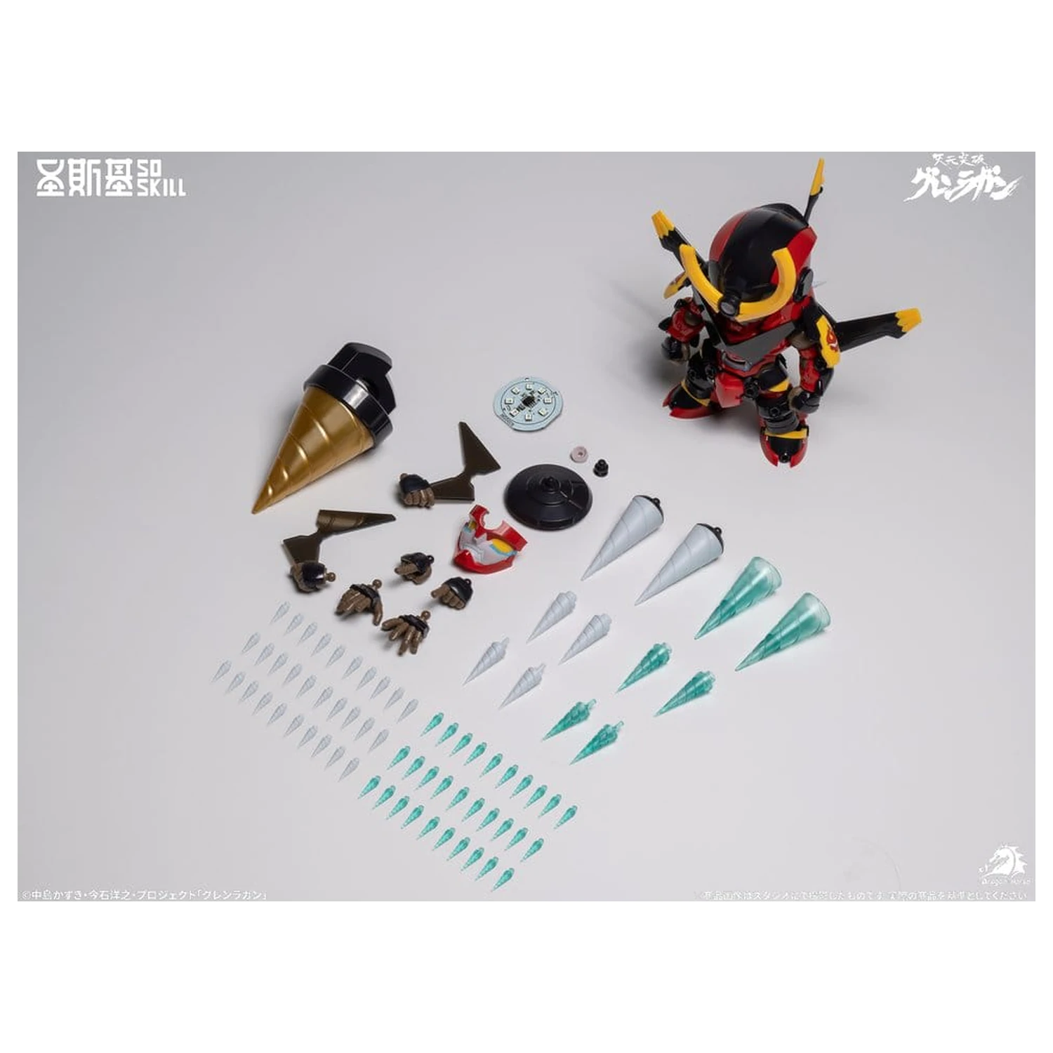 Gurren Lagann Chibi Model Kit v chibi štýle Super kĺbový 13 cm produktová fotografia