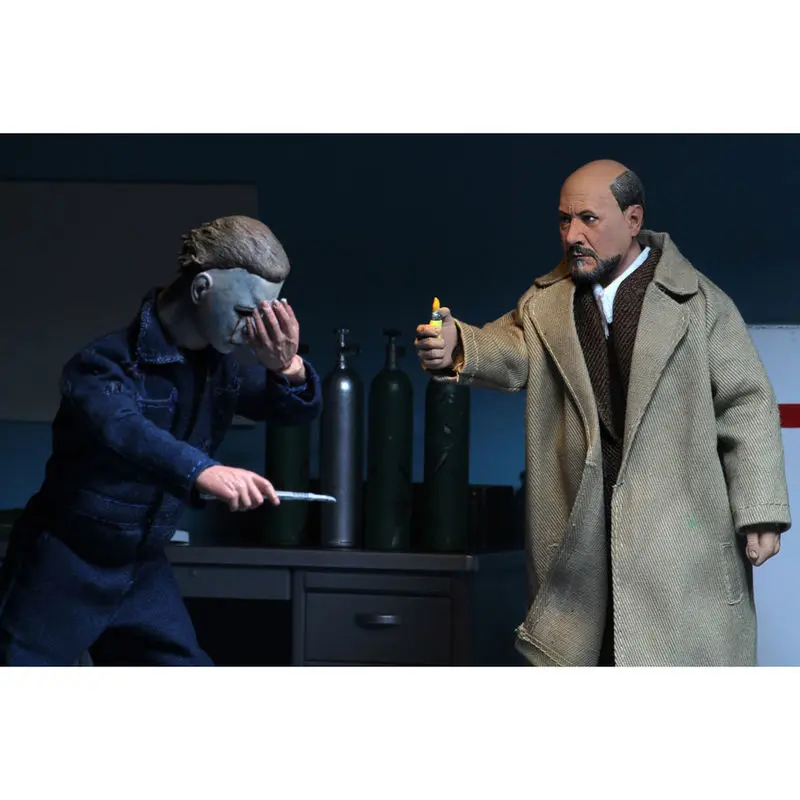 Halloween 2 Retro Action Figure balenie 2 kusov Doctor Loomis & Laurie Strode 20 cm produktová fotografia