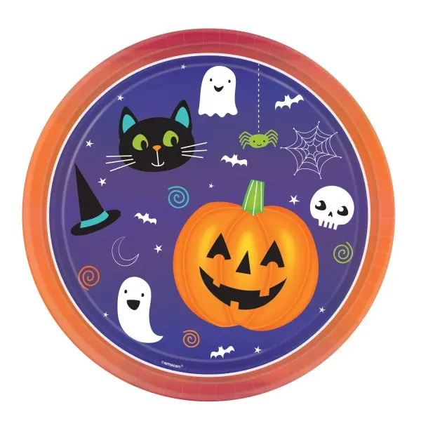 Halloween papierové taniere, 8 kusov, 23 cm produktová fotografia