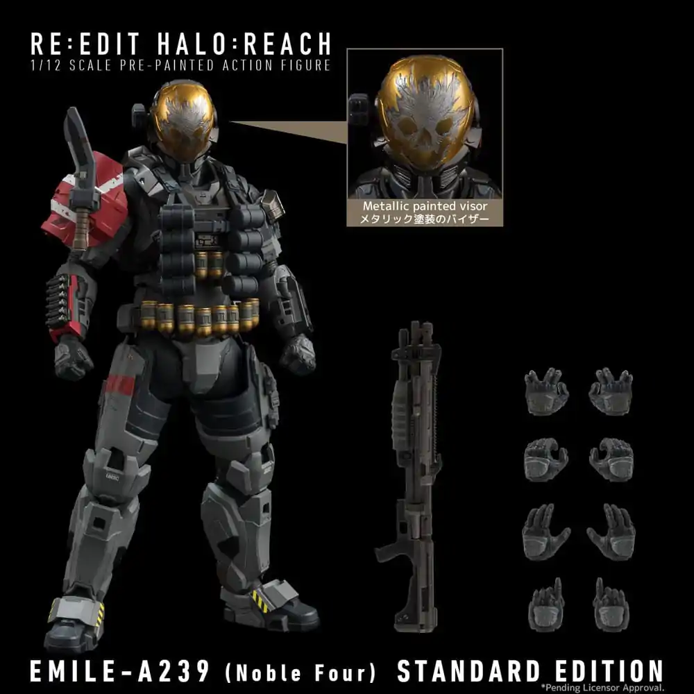 Halo: Reach akčná figúrka 1/12 Emile-A239 (Noble Four) 18 cm termékfotó