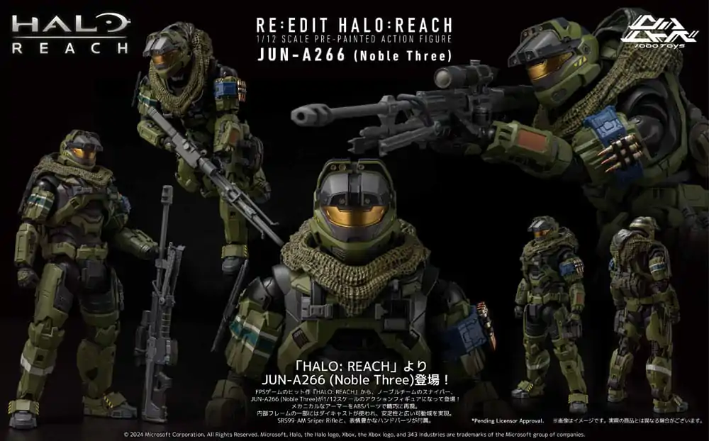 Akčná figúrka Halo:Reach 1/12 Jun-A266 (Noble Three) 17 cm produktová fotografia