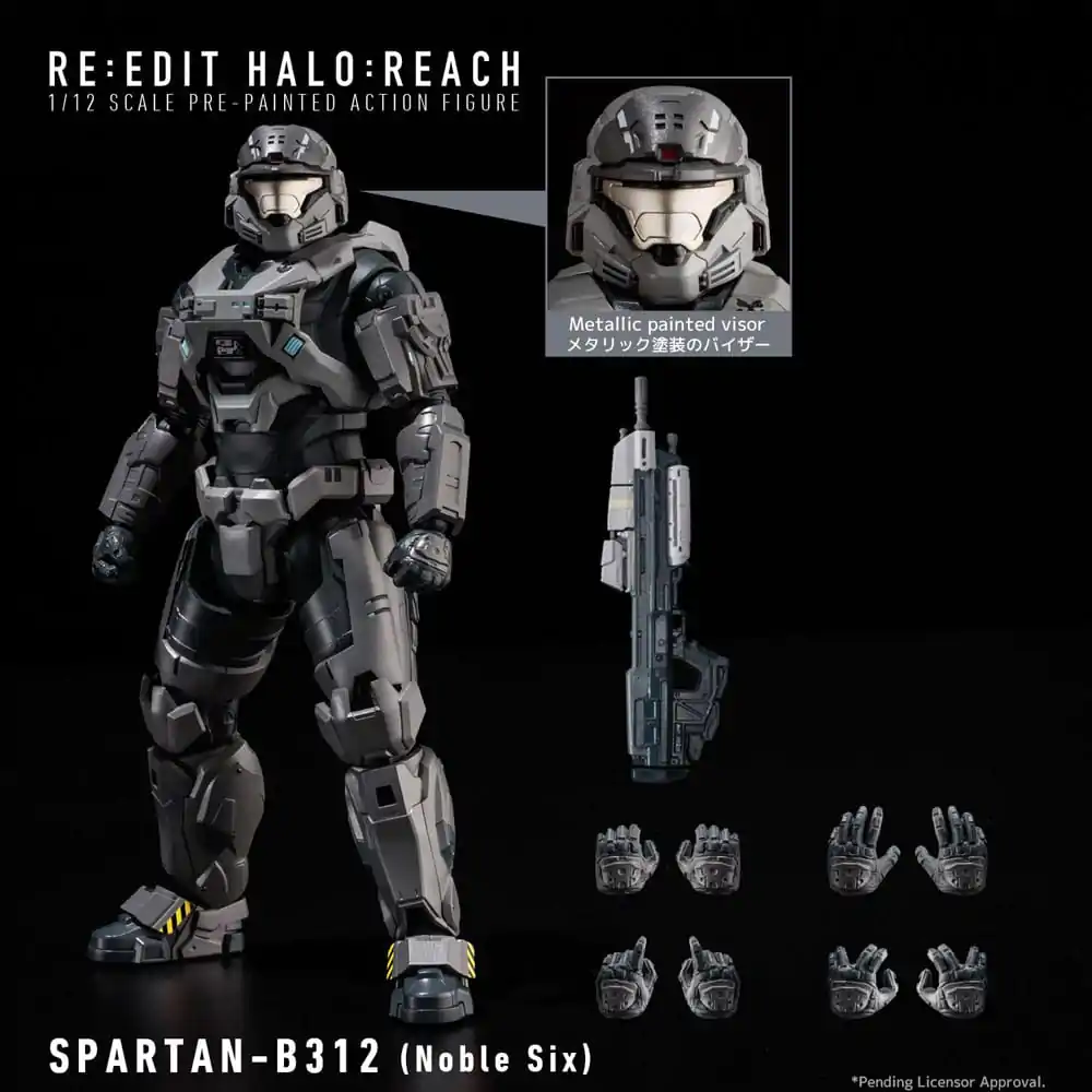 Akčná figúrka Halo: Reach 1/12 Spartan-B312 Noble Six 18 cm produktová fotografia