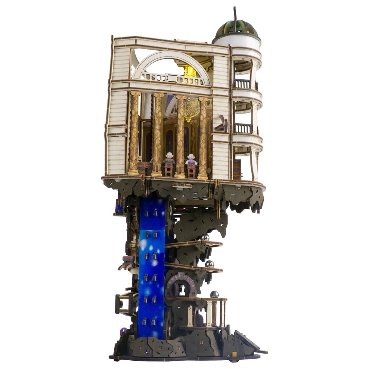 Harry Potter 3D drevené puzzle Gringotts Bank Marble Run produktová fotografia